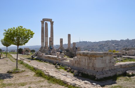 Voyage de l'UTL Marennes Oléron en Jordanie et Jérusalem, Amman - Temple d Hercules