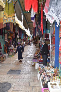 Voyage de l'UTL Marennes Oléron en Jordanie et Jérusalem, Jerusalem - Rue commerçante