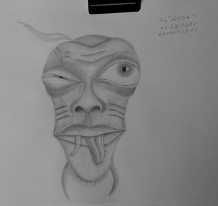Mes dessins montres aliens ect ..., Tete_Alien_Clein_doeil_dss_1_tof_1d