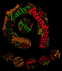 T-shirt Zaclys logos, nuage mot zaclys a_3