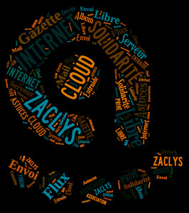 T-shirt Zaclys logos, nuage mot zaclys a_4