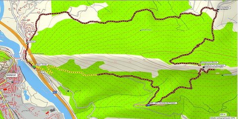TROU DE L'ARGENT 21 03 2017 : 9.7 km, 4  h de marche, 705 m de dénivelé positif cumulé, P2, T2. Météo : temps nuageux à couvert, un peu de vent sur les crêtes., Le circuit, sens horaire inverse
