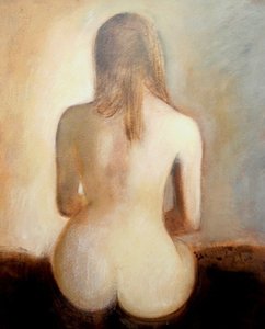 Peintures de nus, NUE 15 - huile dim 55x46