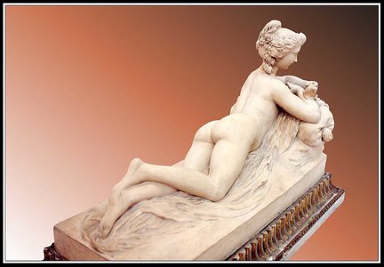 MBAN - Sculptures, MBAN - Oeuvres 012 - Pierre-Joseph Michel ’’Jeune femme couchée lisant une lettre’’ vers 1780