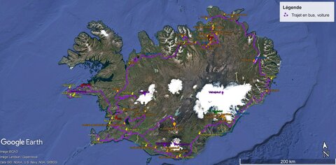 Islande, juin 20108, _ 1210487x trajet global Islande