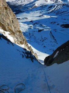 Caf 47 Alpinisme Andorre Goulotte Dels Mussols  au pic de Bony Envalira, DSCN9398