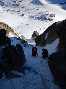 Caf 47 Alpinisme Andorre Goulotte Dels Mussols  au pic de Bony Envalira, DSCN9404