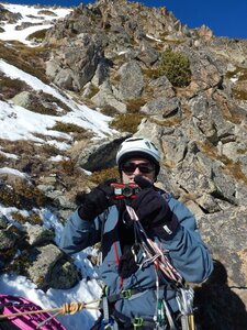 Caf 47 Alpinisme Andorre Goulotte Dels Mussols  au pic de Bony Envalira, DSCN9409