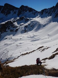 Caf 47 Alpinisme Andorre Goulotte Dels Mussols  au pic de Bony Envalira, DSCN9415
