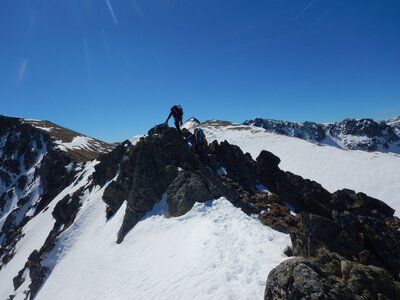 Caf 47 Alpinisme Andorre Goulotte Dels Mussols  au pic de Bony Envalira, DSCN9421