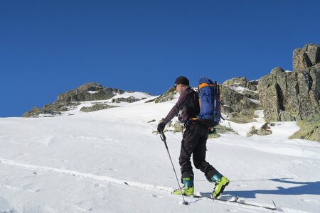 Raid ski de rando Encantats 2019, Montée vers le Tuc de la Ratera
